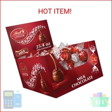 Lindt LINDOR Milk Chocolate Candy Truffles, Easter Chocolate Candy, 25.4 oz., 60