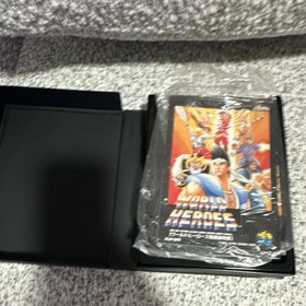SNK Neo Geo AES World Heroes boxed Japan game US Seller