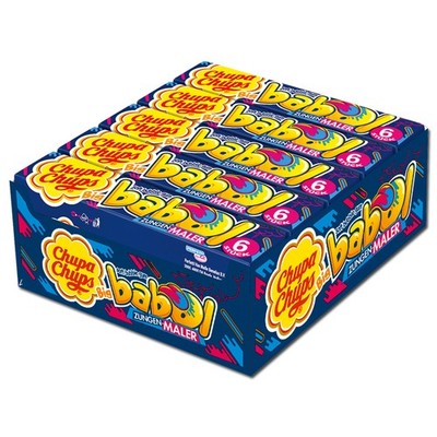 (13,89 /1kg) Chupa Chups Big Babol Zungenmaler, Kaugummi, 20 Packungen