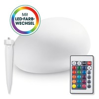 Easymaxx Led Solarleuchte Garten Outdoor Deko Lampe Beleuchtung Weiß Farbwechsel