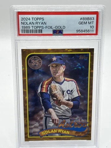 sports card singles graded Nolan Ryan 2024 Topps Gold Foil