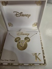 DISNEY NECKLACE WITH INITIAL K Never Worn But Box Is Broken