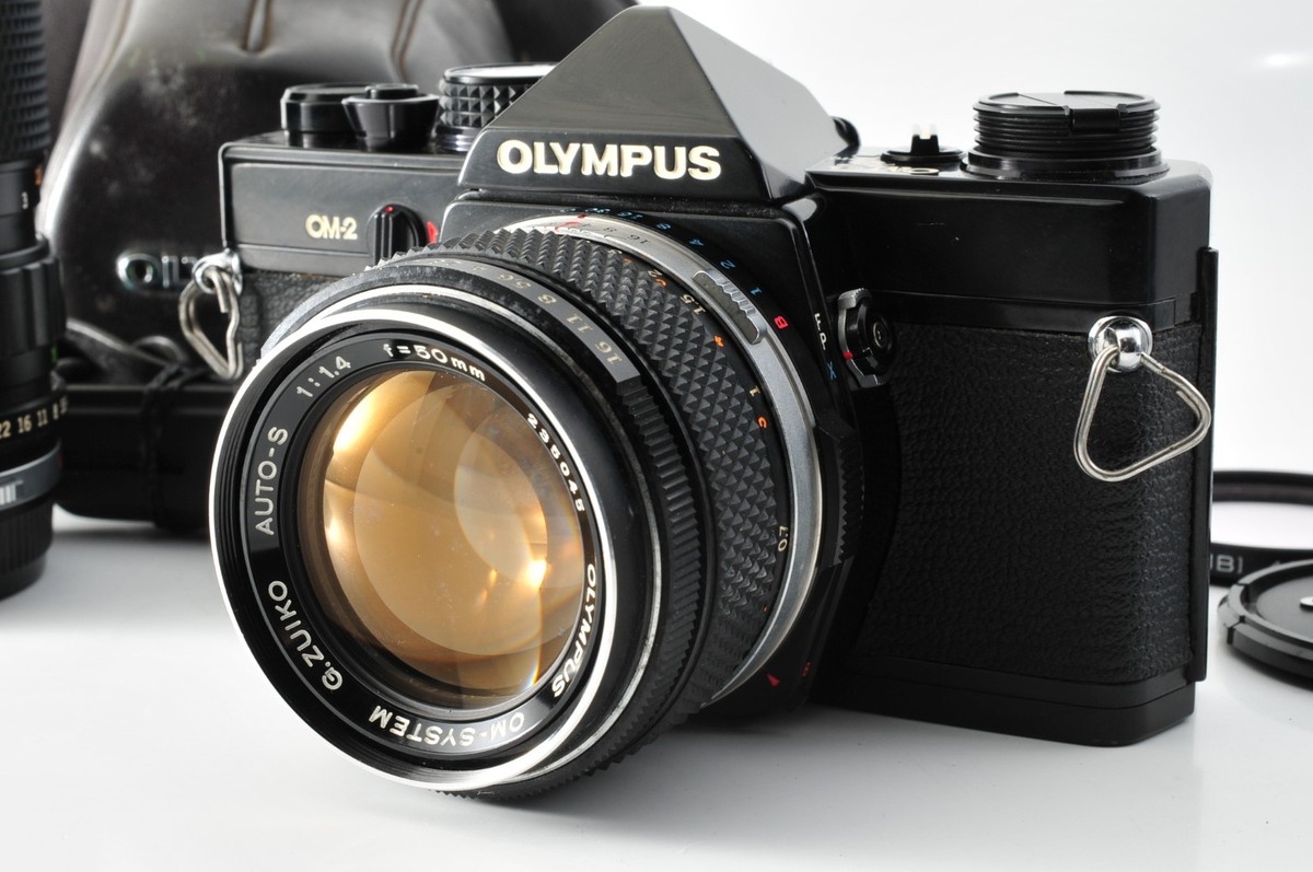 Olympus OM-2 Film Camera G.Zuiko 50mm f1.4 ZUIKO 75-150mm f4【Exc+