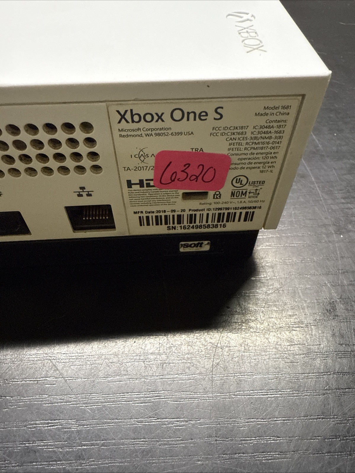 Read First! Microsoft Xbox One S 1TB  Console - White