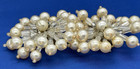 Rare Coppola e Toppo Italy Faux Pearl Crystal Beaded Burst Couture Clip Earrings — photo 9