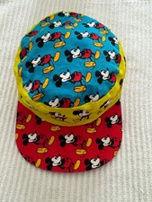 Sombrero de pintor multicolor vintage años 80 Mickey Mouse Disney para niños pequeños