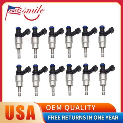 Set of 12 Fuel Injectors FOR BMW 760I, 760IL 2003-08 0261500008 USA