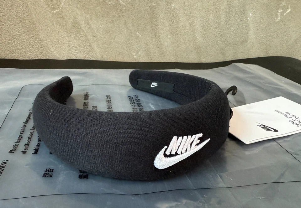 Nike Club Diadema Polar Para Mujer Correr Informal Estilo de Vida Banda Negra HF9193-091 Foto 2 de 4