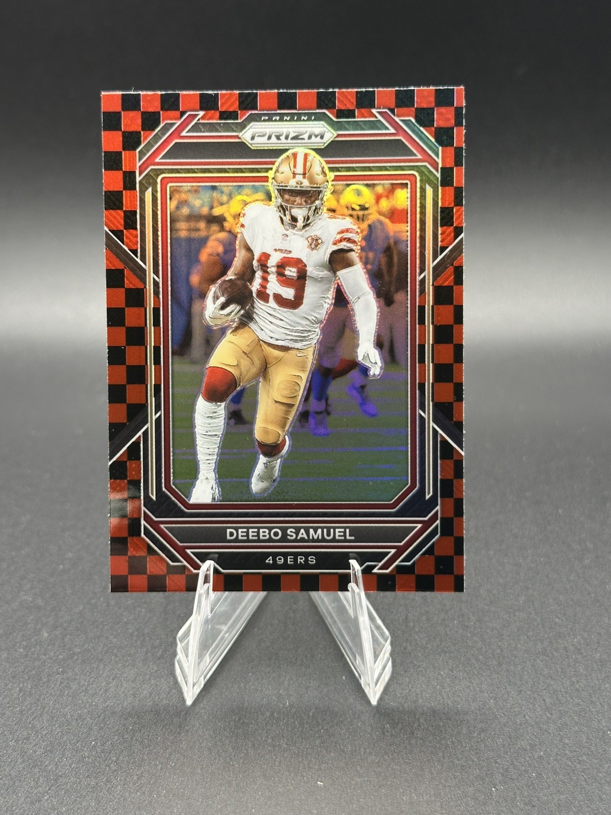 2022 Panini Prizm - Deebo Samuel #265 Black & Red Checker Prizm