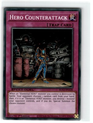 Yu-Gi-Oh! Speed Duel Hero Counterattack 1st Edition SGX2-ENA20 Moderately Played