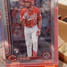 Topps 2025 Chrome Rece Hinds #253 Rookie Cincinnati Reds MLB Baseball Card