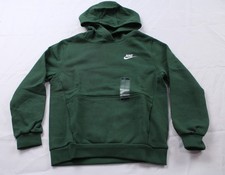 Nike Unisex Kids Sportswear Club Fleece Pullover Hoodie AP2 Fir/White Large