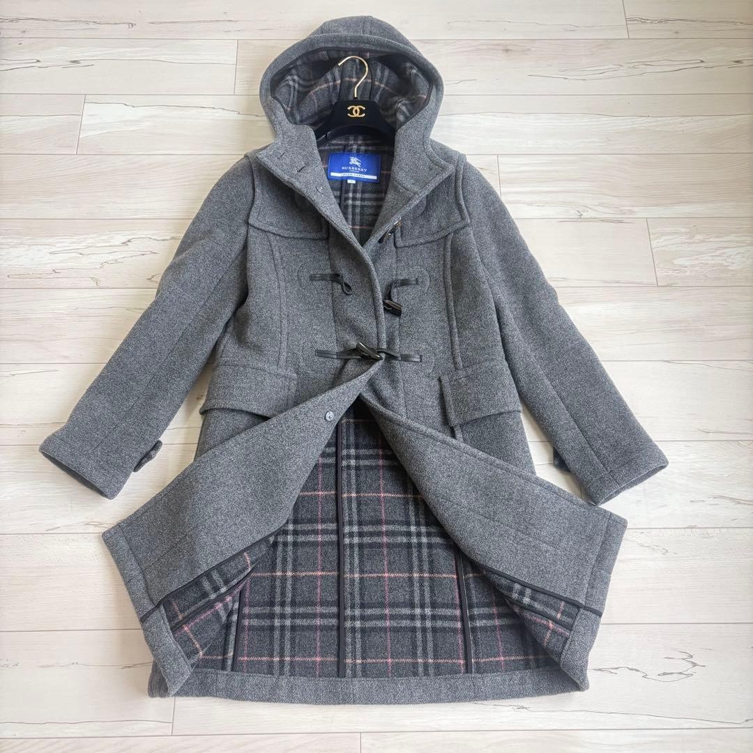 BURBERRY BLUE LABEL Long Duffle Coat - Gem