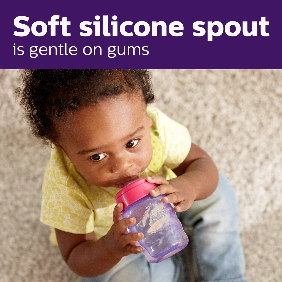 Philips Avent My Easy Sippy Cup con caño suave y diseño a prueba de derrames, Foto 4 de 4
