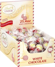 60 Count, 25.4 oz., White Chocolate Candy with Smooth Peppermint Truffle Ce