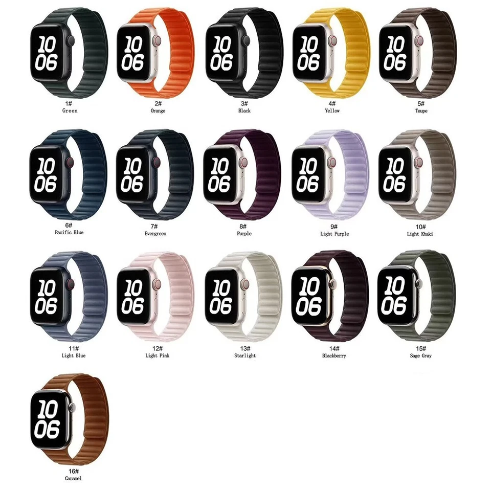 Pulseira de ligação magnética tecido fino 40/44/41/45/42/46 mm para Apple Watch 11 10 9 8 7 SE - Imagem 2 de 4