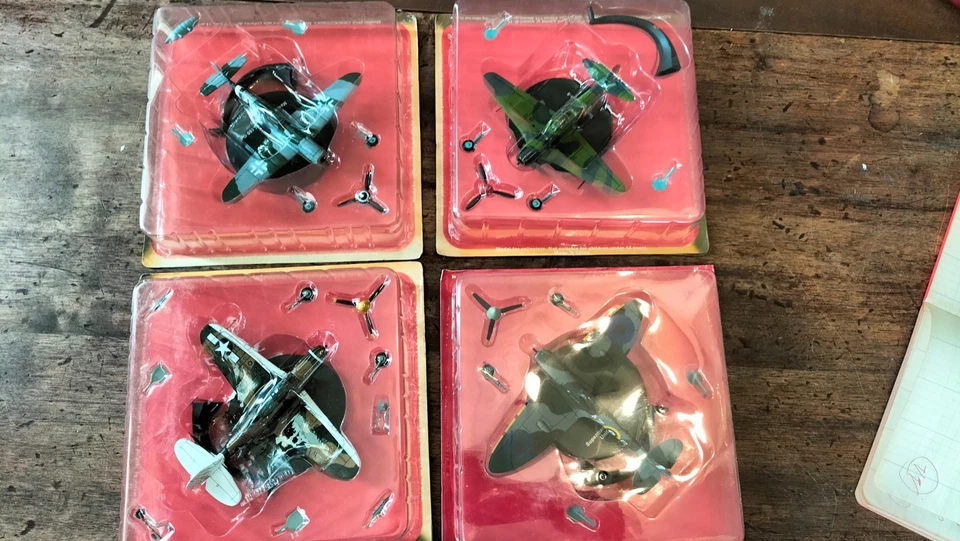 Modellino 1:72 AEREI 2° Guerra Mondiale Lotto 6 Pezzi Descrizione Interno Rarità - Immagine 4 di 4