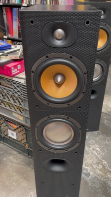 B&W Bowers & Wilkins DM603 S3 Black Pair Floor Standing Speakers