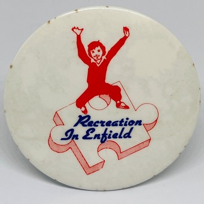 Vintage Recreation In Enfield Pin Anstecker Sports Leisure Centre Council London UK