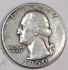 1950-D Washington Quarter - Fine/VF - #2947EA