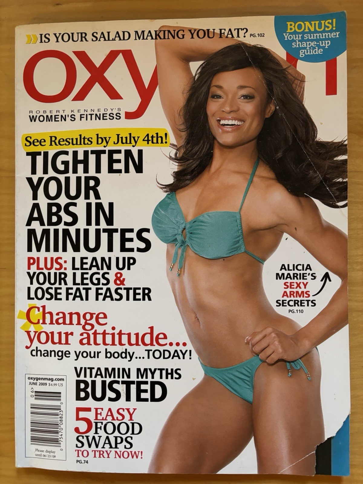 Oxygen Women’s Fitness Magazine Alicia Marie June 2009