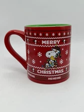 2023 Peanuts Worldwide LLC 14 oz Merry Christmas Coffee Mug Cup Snoopy Woodstock