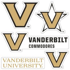 Vanderbilt University Sticker Multipack - College Spirit Set
