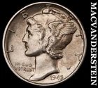 1945 Mercury Dime- Silver  Scarce High Grade  No Reserve #i4075