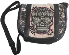 Loungefly Sugar Skull Crossbody Shoulder Purse Bag