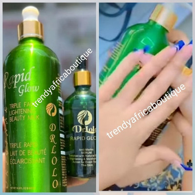 2pcs. LOLO Rapid GLOW 3triple Fast Lightening Beauty Milk & Serum  