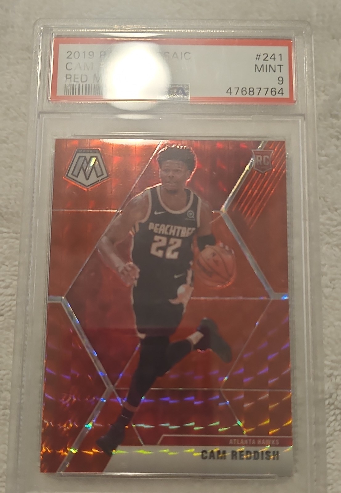 2019-20 Panini Mosaic - Rookies Cam Reddish #241 Red Prizm (RC)