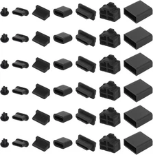 50 Pcs USB Cover Cap, Silicone anti Dust Plugs Charging Port Protector Stoppers