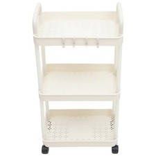 Grocery Cart Snack Organizer with Wheels Utility Carts Rolling Pantry Storage