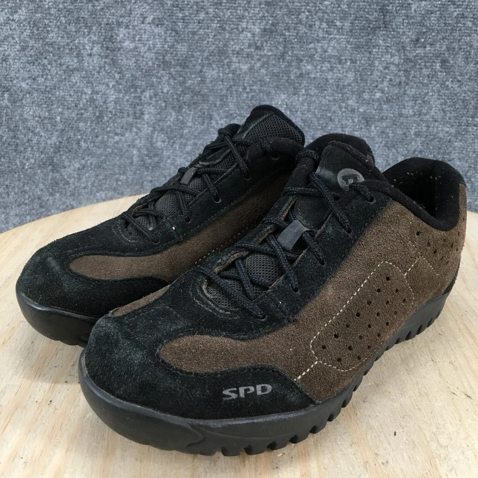 Shimano Zapatos Mujer 39 Ciclismo de Montaña Ciclismo Tenis Cuero Marrón Punta Redonda Foto 3 de 4