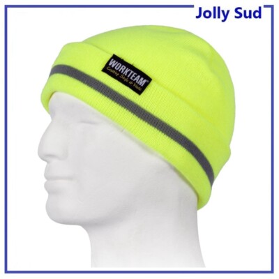 Berretto Invernale di Lana Cappello per Uomo Donna Alta Visibilita Giallo  Fluo | eBay