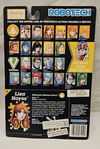 ROBOTECH LISA HAYES ACTION FIGURE HARMONY GOLD NEW - Picture 3 of 5