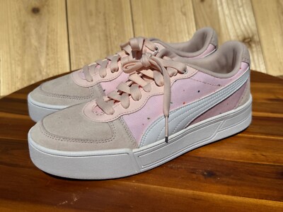 Puma Women's Skye Light Sneakers Pink Suede Athletic Shoes Size 9 368883 01