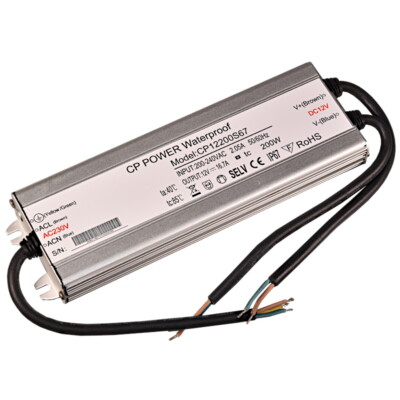 Alimentation 200W 12V 16.7A IP67 - Transformateur LED étanche - Convertisseur AC/DC