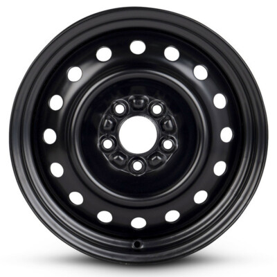 Wheel For 2006-2012 Saab 9-3 16 inch 5 Lug Black Steel Rim Fits R16 Tire