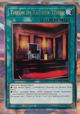 Yugioh - Thron im Tal der Toten - MAGO-DE088 - Maximum Gold - DE/NM