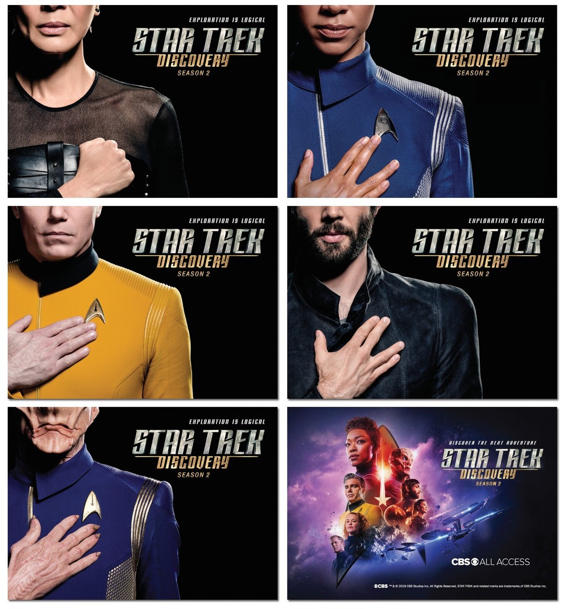 STAR TREK DISCOVERY Season Card Promo Set Spock Pike