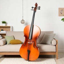 4/4 Full Size Acoustic Beginner / Student Cello Set - Bag, Bow, Rosin  Matte