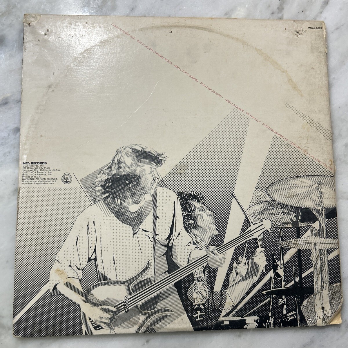 Golden Earring LIVE Vinyl LP 1977 MCA Records ‎MCA2-8009 1st