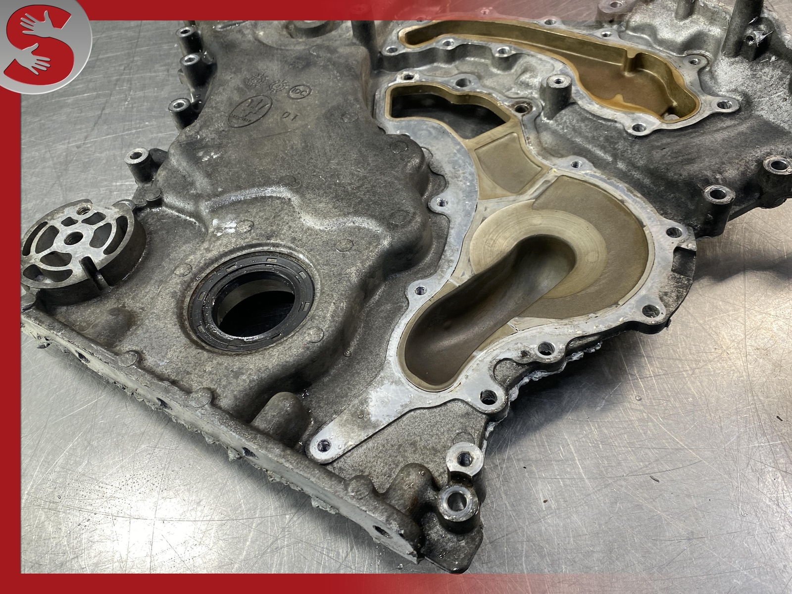 2014-2021 MASERATI GHIBLI 3.0L ENGINE TIMING CHAIN COVER OEM 2017 2018 2019 2020
