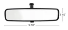NEW! 1967 - 1973 Mustang Inside Day Night Rear view Mirror Flat Windshield Mount