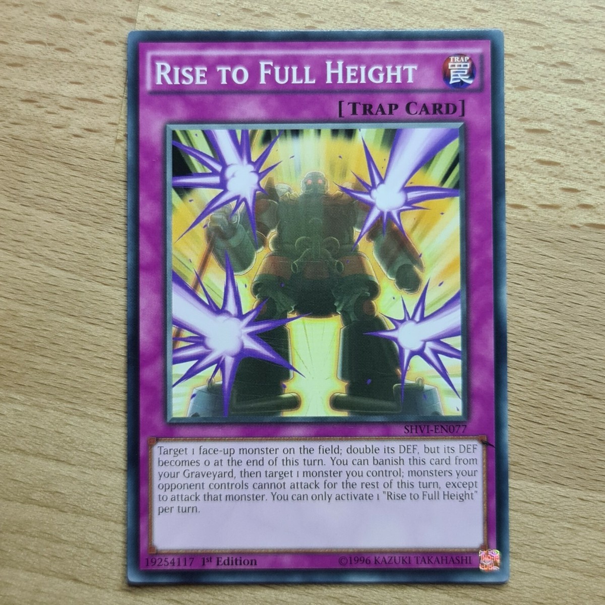 Yu-gi-oh Shining Victories Carte Yu-Gi-Oh! Rise To Full Height SHVI-EN077 - Shining Victories 1st Edition Jeu De Cartes Collection