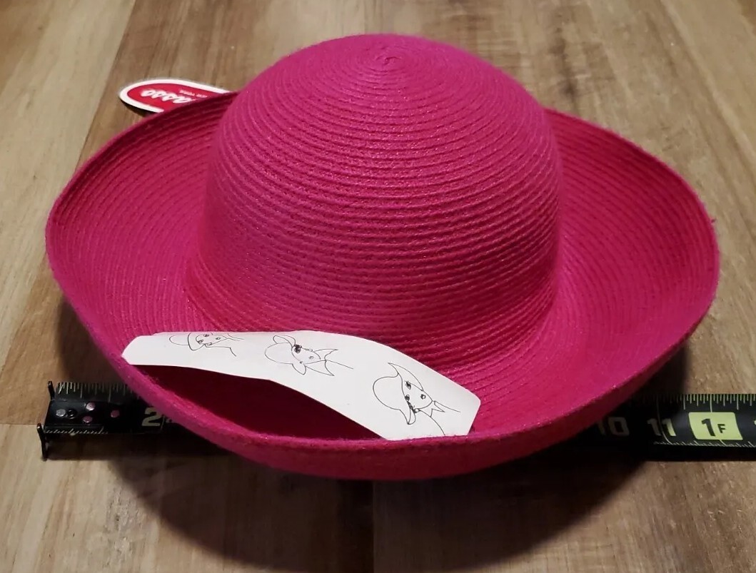Giovanni NY Pink Barbie BarbieCore Summer Wide brim hat Dusty Pink One Size New Amazon.com: Barbie Hat | Tie Dye Girls Bucket Hat | Cotton  main image 4