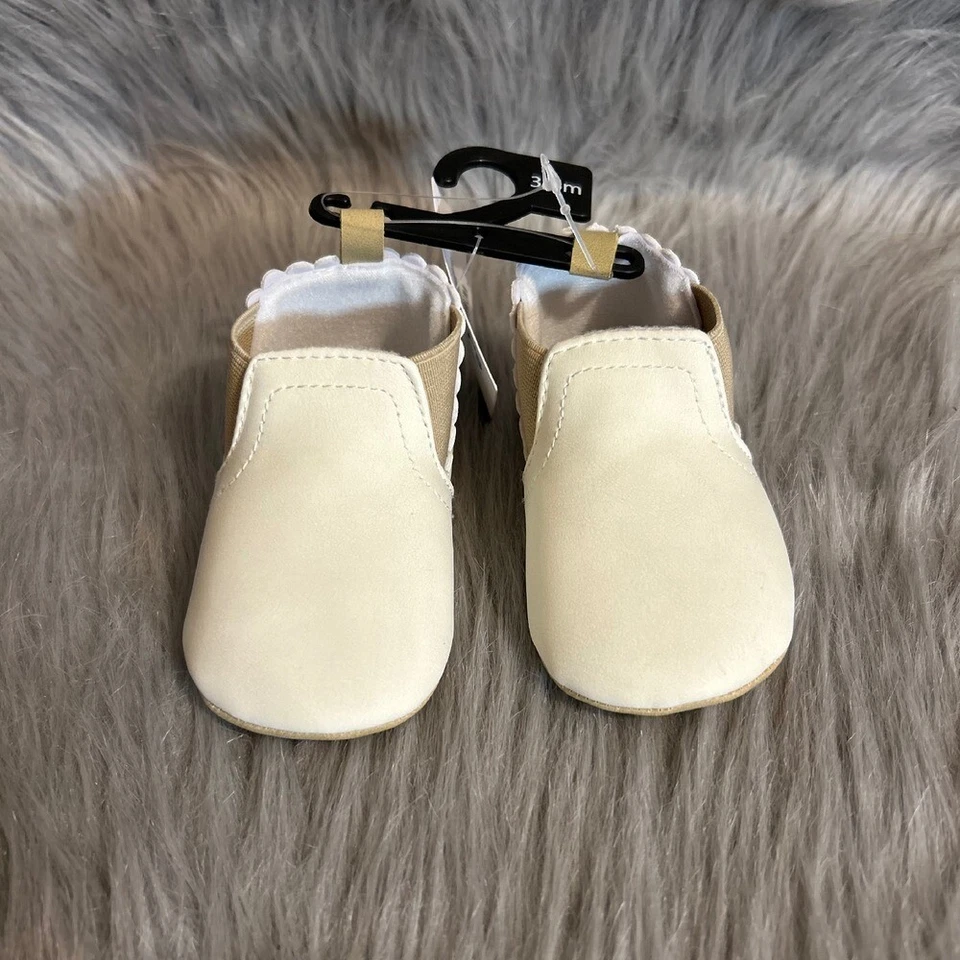 Carter's Child Of Mine Zapatos de Bebé Infantil Niña Talla 3-6 Meses Botines Blancos Foto 2 de 4