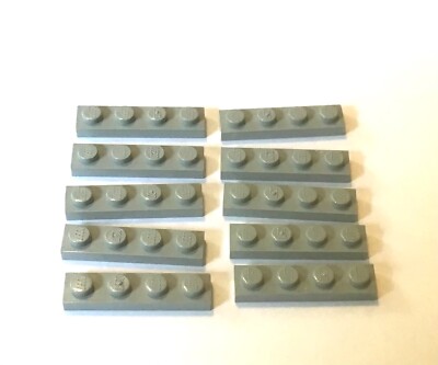 LEGO Classic Light Gray 1x4 Plate, Lot of 10 *New* MS