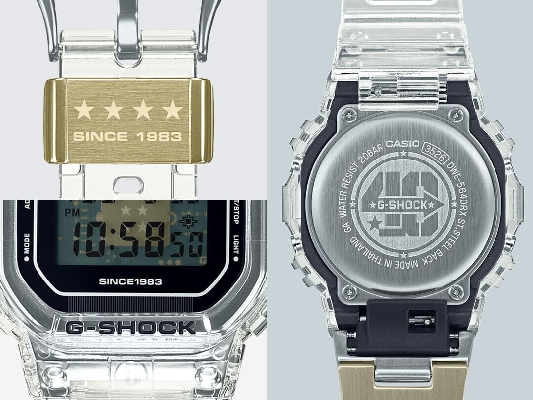 CASIO G-SHOCK 40th Anniversary Clear Remix DW-5040RX-7JR Men's Watch LIMITED